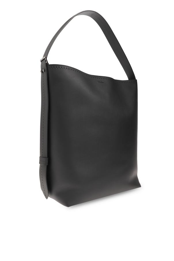 MAX MARA Archetipo ミディアム レザー ショルダーバッグ max-mara-BLACK-Small-Leather-